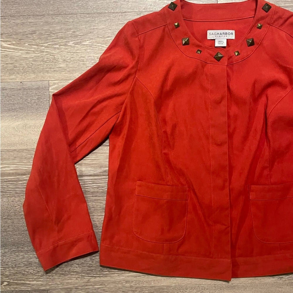 Sag Harbor burnt Orange jacket button down size small